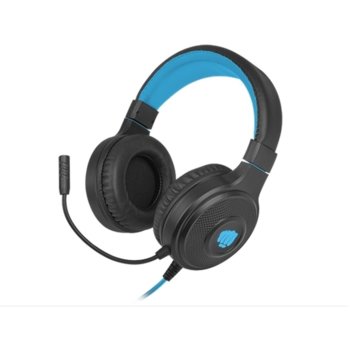 Слушалки Fury Warhawk RGB, микрофон, контрол на звука, 2x 3.5 жак, черни, Гейминг | JAR Computers Fury Warhawk RGB