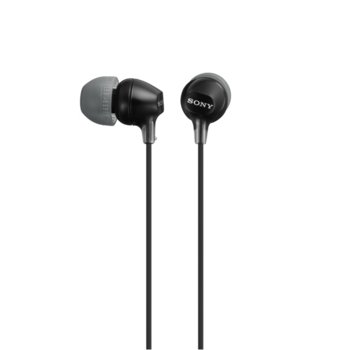 Слушалки Sony MDR-EX15LP, тип "тапи", 9mm драйвери, черни | JAR Computers Sony Headset MDR-EX15LP black