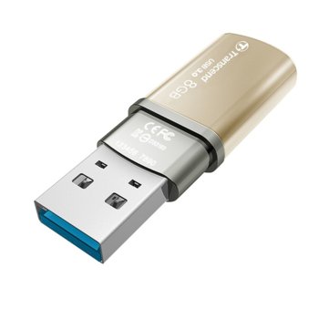 Transcend 8GB JETFLASH 820, USB 3.0, Gold