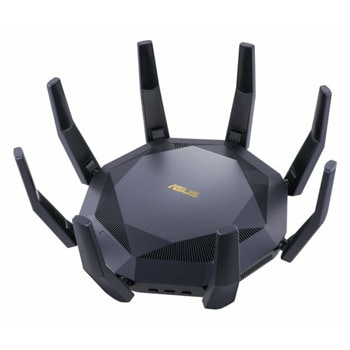 Рутер Asus RT-AX89X, 4800Mbs, 3/4G, WAN/LAN: 1 x 10GBase-T - RJ-45, 8x 10Base-T/100Base-TX/1000Base-T, 1x 10Gb Ethernet - SFP+, 8 външни антени | JAR Computers ASUS RT-AX89X
