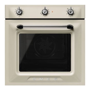 Фурна за вграждане SMEG SF6905P1, клас А, 70 л. обем на фурната, 8 функции, ретро дизайн, кремава | JAR Computers SMEG SF6905P1