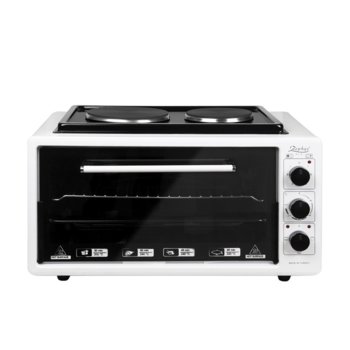 Готварска печка Zephyr ZP 1441 T50HP, 2 нагревателни зони, 50 л. капацитет на фурна, бяла image