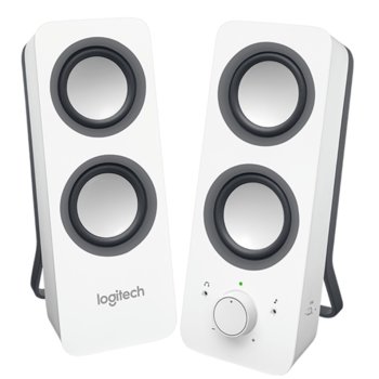 Тонколони Logitech Z200, 2.0, 5W, 3.5mm жак, бели | JAR Computers Logitech Z200 Multimedia Speakers - Snow white