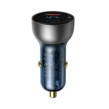 Зарядно за кола Baseus CCKX-C0A, от автомобилна запалка към USB C(ж) / USB A(ж), 20V/3.25A, 65W, сребристо-черно | JAR Computers Baseus CCKX-C0A
