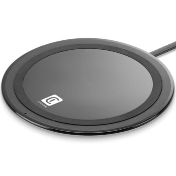 Безжично зарядно Cellularline Neon, от USB A(м) към безжично зареждане, 10W, черно | JAR Computers Cellularline Neon WIRELESSCOLOR10WK