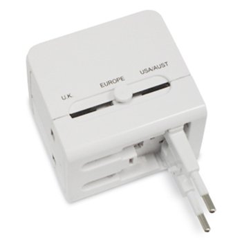 Macally Universal Power Plug Adapter with USB