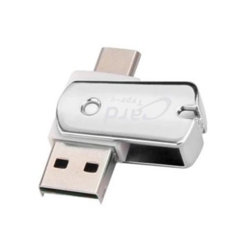 Четец за карти 3233243, USB C, USB A, microSD, бял image