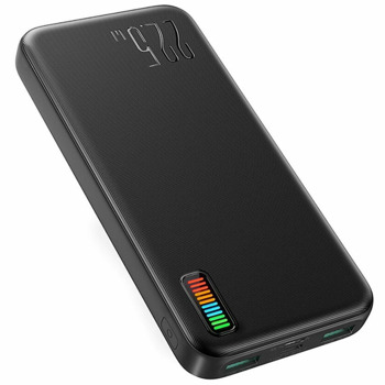 Външна батерия/power bank/ Joyroom JR-QP194, 10 000mAh, черна, 2x USB-A, 1x USB-C, PD, QC, 22.5W | JAR Computers Joyroom Dazzling Series Black JR-QP194
