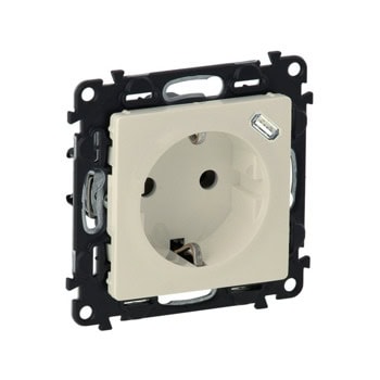 Контакт Legrand Valena Life, 16A, единичен, USB C(ж), крем | JAR Computers Legrand 753235