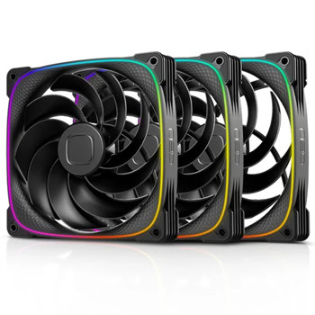 Вентилатори, 140mm, Geometric Future Squama 2503R-14, 4-pin, 2100rpm, 3 броя, черни | JAR Computers Geometric Future Squama 2503R-14 3-pack Black