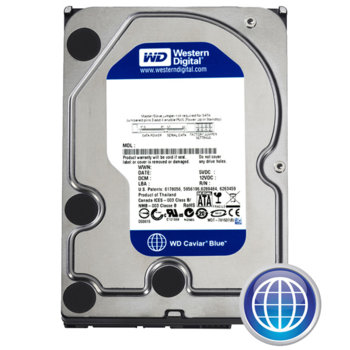 Твърд диск 640GB WD Caviar® Blue™, SATA2, 7200rpm, 16MB | JAR Computers 640GB WD Blue SATA2 7200rpm 16MB