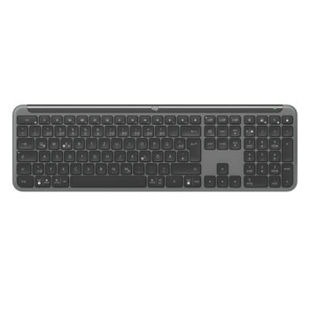 Клавиатура Logitech Signature Slim K950 (920-012465), безжична, US International подредба, черна, Bluetooth, USB | JAR Computers Logitech Signature Slim K950 920-012465