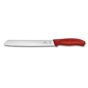 Кухненски нож Victorinox Swiss Classic, за хляб, 21 см, неръждаема стомана, червен | JAR Computers Victorinox 6.8631.21B