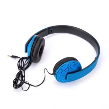 Слушалки Royal IG-8006 blue, 32 Ohm импеданс, 3.5mm jack, 40 mm диаметър слушалки, сини | JAR Computers Royal IG-8006 Blue 21013311