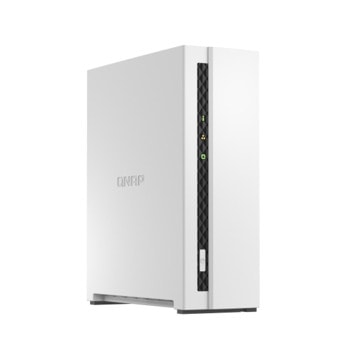Мрежови диск (NAS) QNAP TS-133, четириядрен ARM Cortex-A55 1.8GHz, без твърд диск (1x SATA 6Gb/s), 2GB DDR4, 1x LAN | JAR Computers QNAP TS-133