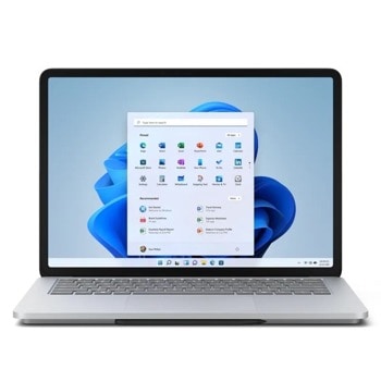 Лаптоп Microsoft Surface Laptop Studio (A1Y-00024)(сребрист), четириядрен Tiger Lake Intel Core i7-11370H 3.3/4.8 GHz, 14.4" (36.58 cm) PixelSense Flow Touchscreen Glare Display & GF RTX 3050 Ti 4GB, (Thunderbolt 4), 16GB, 512GB SSD, Windows 11 Home | JAR Computers Microsoft Surface Laptop Studio A1Y-00024