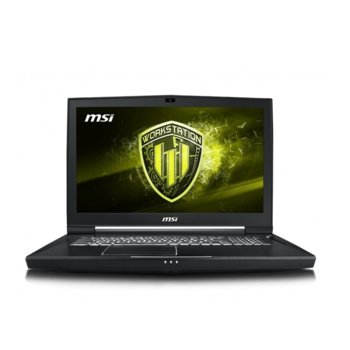 Лаптоп MSI WT75 9SK, осемядрен Coffee Lake Intel Core i7-9700K 3.6/4.9 GHz, 17.3" (43.94 cm) Full IPS Anti-Glare Display & Quadro P3200 6GB, (mDP), 32GB DDR4, 1TB HDD & 256GB SSD, 1x USB 3.1 Type-C, Windows 10 Pro | JAR Computers MSI WT75 9SK