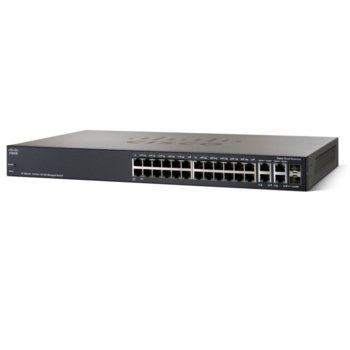 Суич Cisco SF300-24P, 24Port 100Mbps PoE | JAR Computers Cisco SF300-24P