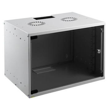 Комуникационен шкаф MIRSAN SOHO (MR.SOH12U40DE.02), 19", 12U, 535x400x572мм, товароносимост 80кг, сив | JAR Computers Mirsan SOHO MR.SOH12U40DE.02