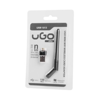 uGo Mini wifi wireless card adapter with 2DBI