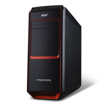 Настолен компютър Acer Predator G3-605 (DT.SQYEX.094), четири-ядрен Intel Core i5-4460 3.2/3.4 GHz, GeForce GTX 745 4GB DDR3 (DisplayPort), 8GB, 2TB 7200rpm, WiFi 802.11ac, 4x USB3.0, мишка & клавиатура, Free DOS, 2г. гаранция | JAR Computers Acer Predator G3-605 DT.SQYEX.094