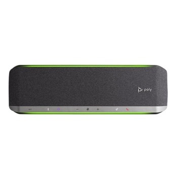 Тонколона POLY SYNC 60 SY60-M, 2.0x 50 mm, USB-C/A, Bluetooth, Wirelessly, черно/зелена, до 3m обхват на микрифона, LED Voice level meter | JAR Computers POLY SYNC 60 SY60-M 216872-01