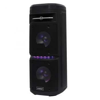Тонколона Samus Ibiza 6.5, 2.0, 30W RMS (15W + 15W), Bluetooth, USB, AUX, слот за microSD карта, черна | JAR Computers Преносима тонколона Samus IBIZA 6.5