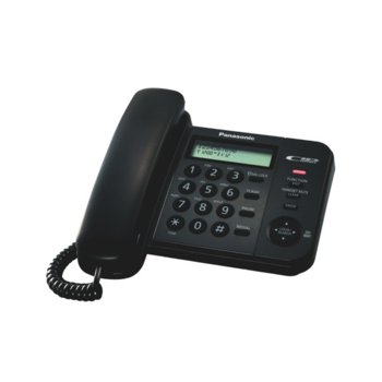 Стационарен телефон Panasonic KX-TS560FXB, черен image