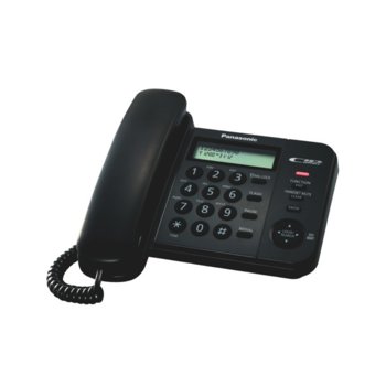 Стационарен телефон Panasonic KX-TS560FXB, черен | JAR Computers Стационарен телефон Panasonic KX-TS560FXB