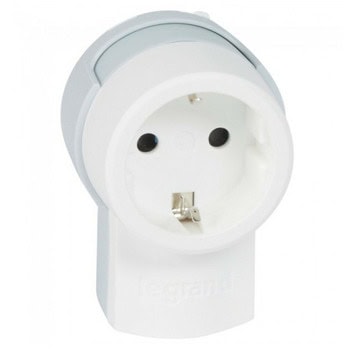 Куплунг Legrand 192550199, 2Р+Е, 16А, за фиксиране на стена, бял | JAR Computers Legrand 2Р+Е 16А 192550199