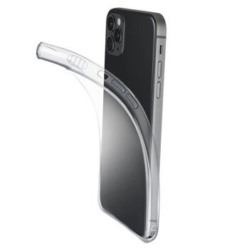 Калъф за Apple iPhone 12/12 Pro, гумен, Cellularline Fine, прозрачен | JAR Computers Cellularline Fine iPhone 12/12 Pro
