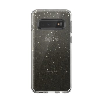 Speck Presidio Clear + Glitter for Galaxy S10 Gold