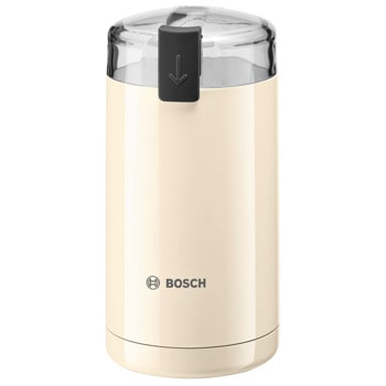 Кафемелачка Bosch TSM6A017C, до 75 г кафе на зърна, защитен ключ, 180W, бежов image