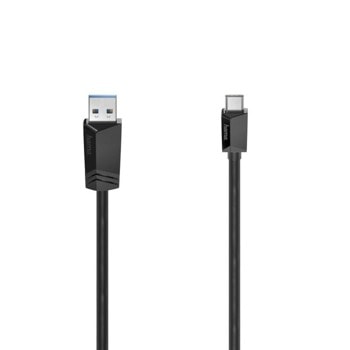 Кабел Hama 200652, от USB A(м) към USB C(м), 1.5m, черен image