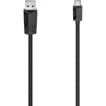 Кабел Hama 200652, от USB A(м) към USB C(м), 1.5m, черен | JAR Computers HAMA-200652