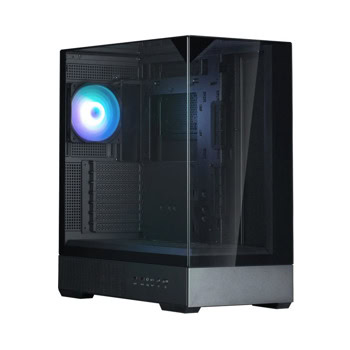 Кутия Zalman P40 Prism Black, ATX/mATX/Mini-ITX, 1 x USB 3.1 Type-C, 1 x 120 mm вентилатора, с прозорец, черна, без захранване | JAR Computers Кутия Zalman P40 Prism черна