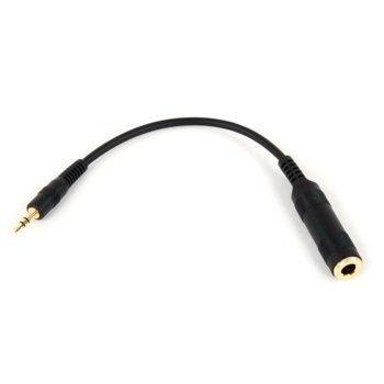 Преходник Sennheiser, от Jack(ж) 6.3mm към Jack(м) 3.5mm, черен | JAR Computers Sennheiser Jack(ж) 6.3mm към Jack(м) 3.5mm 561035