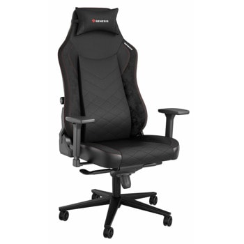 Геймърски стол Genesis Nitro 890 G2 Black, до 150кг., газов амортисьор клас 4, метална основа, вградена лумбална опора, черен | JAR Computers Genesis Nitro 890 G2 Black NFG-2050