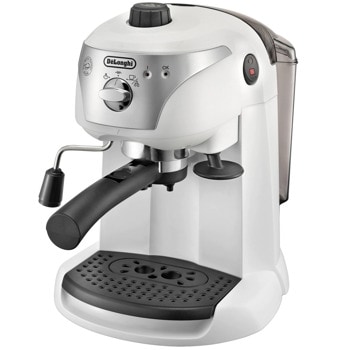 Кафемашина еспресо DeLonghi EC221.W, 1100W, 15 bar, капацитет на резервоара за вода 1л, бяла | JAR Computers DeLonghi EC221.W