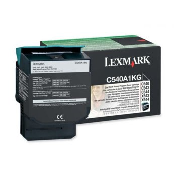 КАСЕТА ЗА LEXMARK OPTRA C 540 series/X540 series - Black - Return program cartridge - P№ C540A1KG - заб.: 1000k | JAR Computers КАСЕТА ЗА LEXMARK OPTRA C 540 series/X540 series