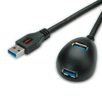Roline 11.02.8999 USB 3.0 A(м) към 2x USB 3.0 A(ж)
