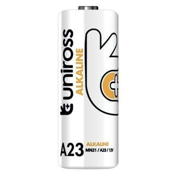 Батерии алкални Uniross 8299, А23, 1.5V, 52mAh, 1бр. | JAR Computers Uniross A23 блистер 1бр. 8299