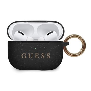 Калъф за слушалки Guess Silicone Case GUACAPSILGLBK, за Apple AirPods Pro, силиконов, черен | JAR Computers Guess Silicone Case GUACAPSILGLBK