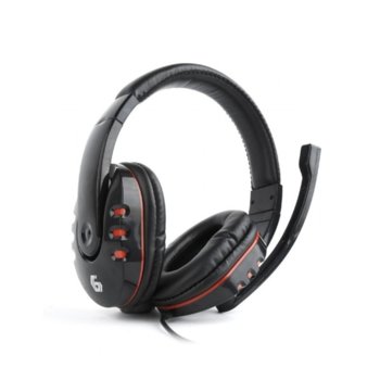 Слушалки Gembird GHS-402, микрофон, контрол на звука, гейминг, черни | JAR Computers Gembird GHS-402