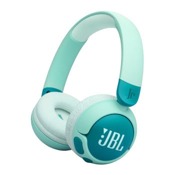 Слушалки JBL Junior 320BT, безжични, Bluetooth, микрофон, 30mm говорители, до 50 часа време на работа, детски, зелени | JAR Computers JBL Junior 320BT Green JBLJR320BTGRN