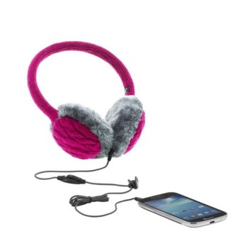 KitSound On-Ear Pink Audio Earmuffs for mobile