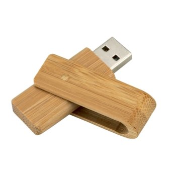 Памет 8GB USB Flash Drive, Hi!dea Wood, USB 2.0, бамбук | JAR Computers Hi!dea Wood USB 2.0 8GB bamboo
