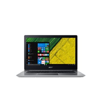 Лаптоп Acer Swift 3 SF314-52-584N (NX.GQGEX.006)(срерист), четириядрен Kaby Lake R Intel Core i5-8250U 1.6/3.4GHz, 14" (35.56 cm) Full HD IPS Anti-Glare Display, (HDMI), 8GB DDR4, 256GB SSD, 2x USB 3.0, Windows 10 Home, 1.6kg | JAR Computers Acer Swift 3 SF314-52-584N NX.GQGEX.006