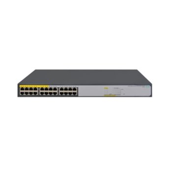 Суич HPE OfficeConnect 1420, 24x 10/100/1000 Base-T, PoE | JAR Computers HPE 1420 24G PoE+ (124W) Switch JH019A
