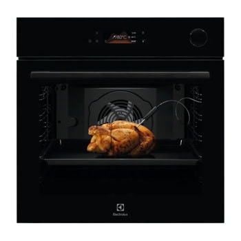 Фурна за вграждане Electrolux EOC8P39WZ, клас A+, 72л. обем, пиролитично почистване, 3 нива на печене, защита от деца, SteamCrisp, черна | JAR Computers Electrolux EOC8P39WZ